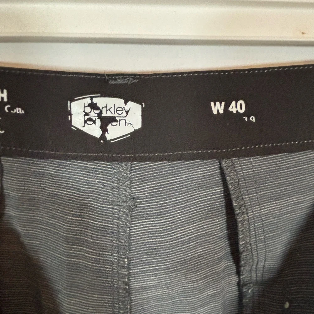 Berkley Jensen Men’s Stretch Shorts Gray Textured Golf Casual W40